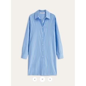 NWT commense Oversized Striped Knotted Shirt Sz M